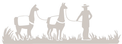 Sunora Farm Classic Llamas Logo in shadow